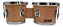 Bongo Torelli Tb010 Na 6x7 Natural Madeira Pele Animal - Imagem 1