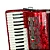 Acordeon Cadenza 80 Baixos e 37 Teclas Vermelho - Imagem 3