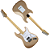 Kit Guitarra Seizi Katana Musashi Fun Desert Gold HSS - Imagem 9