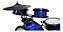 Bateria Infantil Luen Star Kids Azul Com Chimbal - Imagem 5
