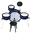 Bateria Infantil Luen Rock Kids Azul - Imagem 2