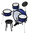 Bateria Infantil Luen Rock Kids Azul - Imagem 3