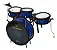 Bateria Infantil Luen Rock Kids Azul - Imagem 1