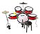 Bateria Infantil Luen Star Kids Vermelha Com Chimbal - Imagem 2