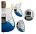 Guitarra Tagima Brasil Classic Series Stella DW Transparente Blue - Imagem 2