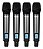 Microfone Sem Fio Quadruplo Karsect Krp4r Profissional Rack Preto - Imagem 3
