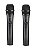 Microfone Sem Fio Vokal Duplo UHF Bateria Lithium VLR502 - Imagem 2
