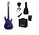 Kit Guitarra Memphis By Tagima MG260 Metallic Purple Com Amplificador - Imagem 1