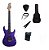 Kit Guitarra Memphis By Tagima MG260 Purple - Imagem 1