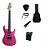 Kit Guitarra Memphis By Tagima MG260 Pink - Imagem 1