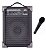 Caixa De Som Amplificada Microfone/guitarra Lx40 Com Mic - Imagem 1