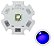 Power LED Cree XPE 3W Azul Royal 450nm K1670 - Imagem 1
