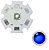 Power LED Cree XPE 3W Azul 465nm (K2) K1669 - Imagem 1