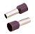 Terminal Tubular 10mm Simples Marrom E10-18-BN - Imagem 3