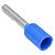 Terminal Tubular 2,5mm Simples Azul E2.5-10-BU - Imagem 2