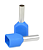 Terminal Tubular 2x 2,5mm Duplo Azul TE2.5-10-BU - Imagem 3