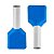 Terminal Tubular 2x 2,5mm Duplo Azul TE2.5-10-BU - Imagem 2