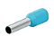 Terminal Tubular 0,25mm Simples Azul Claro E0.25-8-LB - Imagem 1