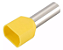 Terminal Tubular 2x 6mm Duplo Amarelo TE6.0-14-YE - Imagem 2