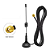 Antena Externa Rígida 5dBi 433MHz Cabo RG174 3m SMA Magnética K4281 - Imagem 2