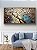 Quadro pintado a mão Árvore Cerejeira com Galhos Entrelaçados fundo Azul - Imagem 6
