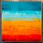 Pintura em tela quadro abstrato Cores quente - Imagem 1