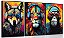 Pintura em tela quadro conjunto Pop arte Animais - Imagem 2