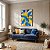 Quadro Decorativo Limoeiro Blue Botanic Pintura Para Sala - Imagem 1