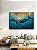 Quadro pintado à mão pintura em tela baleia no oceano - Imagem 2