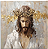 Quadro de Jesus com coroa de espinhos pintado a mão - Imagem 2