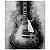 Pintura em tela quadro feito 100% a mão " Guitarra elétrica " - Imagem 2
