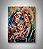 Quadro cubista religioso pintura em tela - Imagem 1