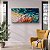 Pintura em tela quadro abstrato folhas com texturas em relevos dando efeito 3D - Imagem 4