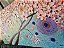Pintura em Tela Árvores Modernas Cerejeira Espatulado Efeito 3d - Imagem 2