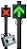 Semáforo LED Semáforo seta X (Vermelho e Verde) 250mmx55mmx295mm Sigman - Imagem 3