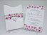 Convite de casamento rosa floral envelope - Imagem 1