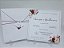 Convite casamento marsala envelope branco - Imagem 1