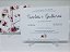 Convite casamento envelope floral marsala - Imagem 2