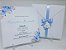 Convite casamento floral azul - Imagem 1