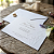Convite Casamento linho relevo (opcional) - Imagem 1