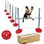 KIT AGILITY 5 BALIZAS PARA ZIG ZAG, SALTO COM 3 NÍVEIS - NA CAIXA - Imagem 1