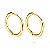 BRINCO ARGOLINHA DOURADA DE AÇO COM OURO 18K - 1,5 CM - Imagem 1