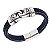 PULSEIRA MASCULINA DE COURO COM AÇO INOX HARLEY - Imagem 1