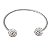 PULSEIRA BRACELETE AÇO INOX DUBLE BALLS SWAROVSKI - Imagem 3