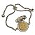 PULSEIRA DIFUSORA PARA AROMATERAPIA DE AÇO INOX MANDALA FLORAL GOLD - Imagem 2