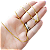 CORRENTE DE AÇO COM OURO 18K CORDÃO FINO DIAMANTADO - 60 CM - Imagem 2
