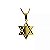 Colar Estrela de Davi em Aço com Ouro - 03176 - Imagem 1