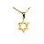 Colar de Aço com Ouro Estrela de Davi - 04788 - Imagem 1