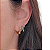 ARGOLINHA DE AÇO COM OURO 18K SPIKE 12 MM - Imagem 1