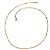 Corrente Cordão Baiano 2 Cores Aço Cirúrgico e Aço com Ouro 18K - 45 cm - Imagem 4